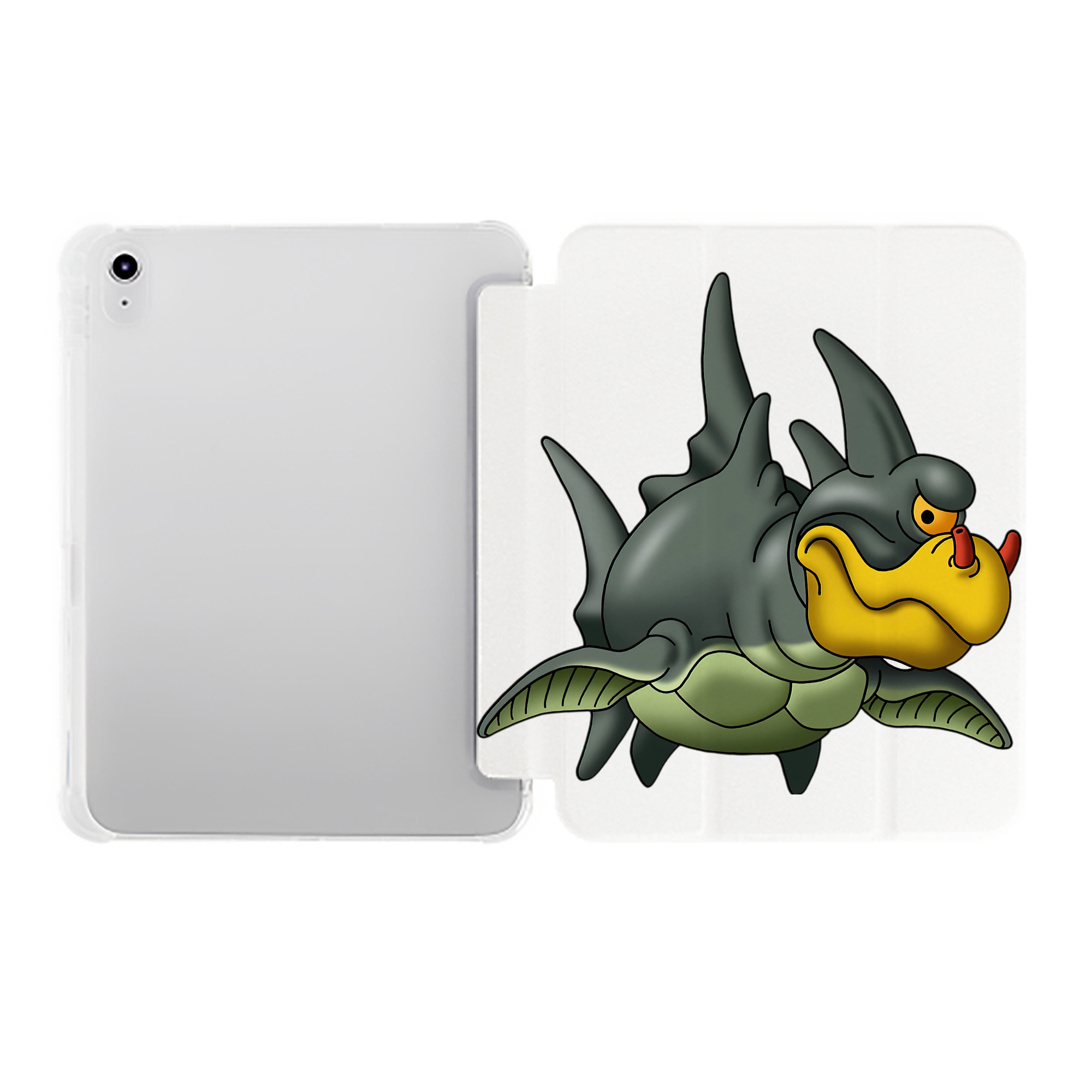 （画像用） ドラゴンクエスト Doragon Kuesuto Dragon Quest IPad ケース ペン収納付き 三つ折りスタンド PUレザー×シリコン 対応機種9.5/10.5/10.9インチ